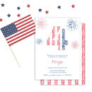 Buscar día de la independencia invitaciones Fuegos artificiales