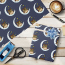 Buscar azul cielo profundo papel de regalo Estrellas