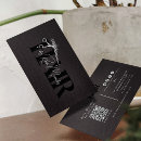 Buscar blanco y negro tarjetas de visita Barbería