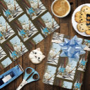 Buscar vikingo papel de regalo Azul