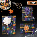 Buscar halloween papel de regalo Morado