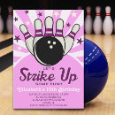 Buscar bowling birthday party invitaciones Retro