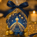 Buscar quinceañera pegatinas Azul marino