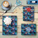 Buscar sirena papel de regalo Azul