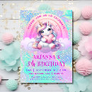Buscar del unicornio invitaciones de cumpleaños Rosa pastel