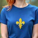 Buscar fleur de lis camisetas Oro