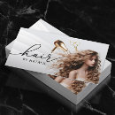 Buscar pelo rizado tarjetas de visita Salón de belleza