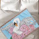 Buscar cisne mantas cobertores Blanco