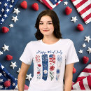Buscar flores artificiales camisetas Día de la independencia