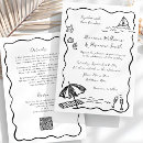 Buscar rsvp boda invitaciones Blanco y negro
