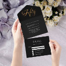 Buscar cincuenta y tres invitaciones Oro