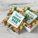 Buscar smoothies tarjetas de visita Tropical
