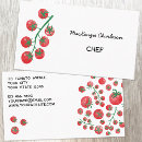 Buscar chef tarjetas de visita Verduras