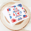 Buscar rojo y blanco servilletas Para niños