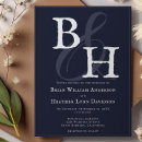Buscar minimalista boda invitaciones Iniciales