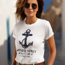 Buscar ancla azul camisetas Nombre del barco