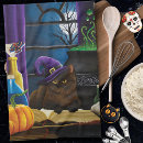 Buscar luna llena paños de cocina Halloween