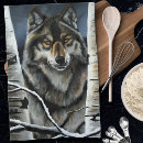 Buscar lobo gris paños de cocina General y unisex