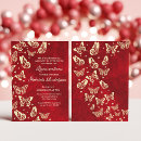 Buscar mariposa roja invitaciones Fiesta