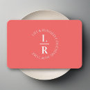 Buscar coral tarjetas de visita Minimalista