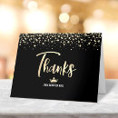 Buscar quinceañera tarjetas Negro y dorado