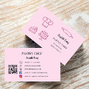 Buscar utensilios tarjetas de visita Rosa