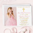 Buscar primera comunión elegante invitaciones Cruzar