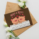 Buscar besos del perro tarjetas Cerdo