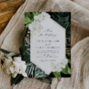 Buscar la palmera boda invitaciones Hojas de palma