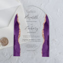 Buscar púrpura boda invitaciones Moderno