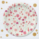 Buscar flores papel platos Chica