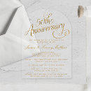 Buscar oro boda aniversario invitaciones Invitados