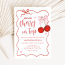 Buscar cherry invitaciones Rojo