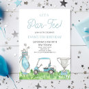 Buscar del golf invitaciones de cumpleaños Chico