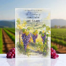 Buscar del viñedo boda invitaciones Parejas
