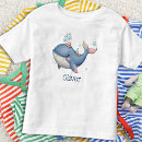 Buscar ballena linda camisetas Para niños