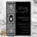 Buscar blanco y negro gótico invitaciones Para todos
