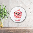 Buscar manzana del profesor relojes de pared Volver a la escuela