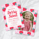 Buscar strawberry invitaciones Rosa