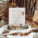 Buscar animal del bosque invitaciones Acuarela
