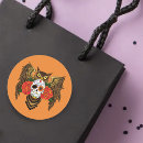 Buscar skull pegatinas Rojo