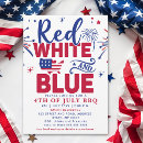Buscar red white and blue invitaciones 4th of july