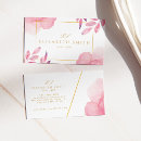 Buscar coral moderno tarjetas de visita Rosa