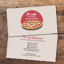 Buscar pizzería tarjetas de visita Pepperoni