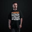 Buscar arquitecto divertido camisetas Construcción