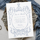 Buscar marco azul tarjetas Invitados
