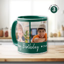 Buscar feliz cumpleaños papá tazas Collage de fotos
