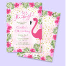 Buscar pink flamingo invitaciones Chica