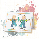 Buscar niñas gemelas tarjetas Para niños