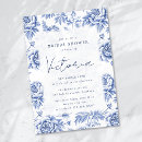Buscar porcelana azul invitaciones Toile